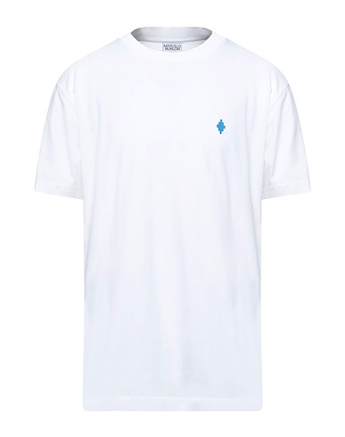 MARCELO BURLON T-shirt Bianco 100% Cotone, Elastan