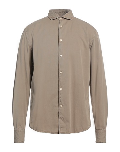 DEPERLU Chemise de couleur unie 100% Coton