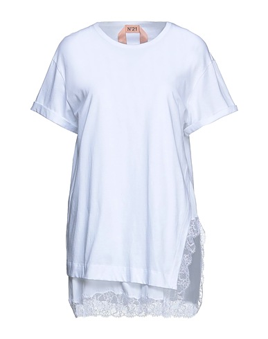 N°21 T-shirt White 100% Cotton, Acetate, Silk, Polyamide, Viscose