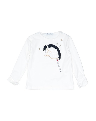 ELSY T-shirt White 95% Cotton, 5% Elastane