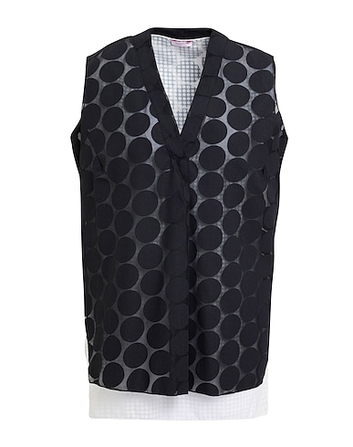 ROSSOPURO Top Black 55% Cotton, 45% Polyester