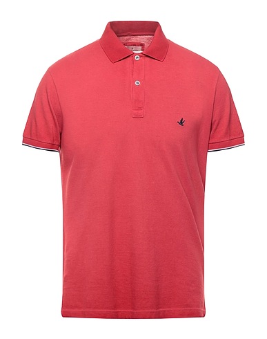 BROOKSFIELD Polo shirt Brick red 100% Cotton