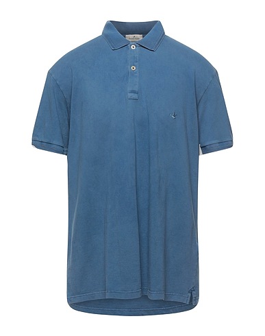 BROOKSFIELD Polo shirt Slate blue 100% Cotton