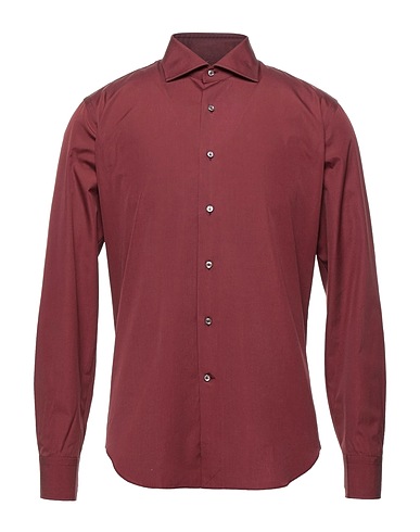 ALESSANDRO GHERARDI | Cocoa Men‘s Solid Color Shirt | YOOX