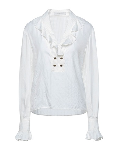 PHILOSOPHY di LORENZO SERAFINI Top White 83% Viscose, 16% Silk, 1% Polyester