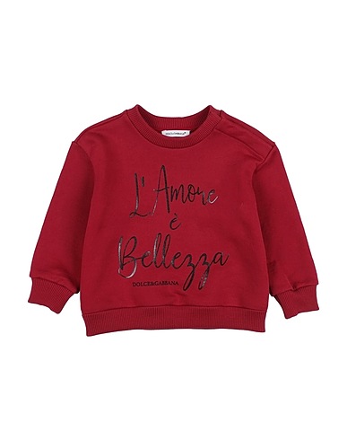 DOLCE&GABBANA Felpa Bordeaux 100% Cotone