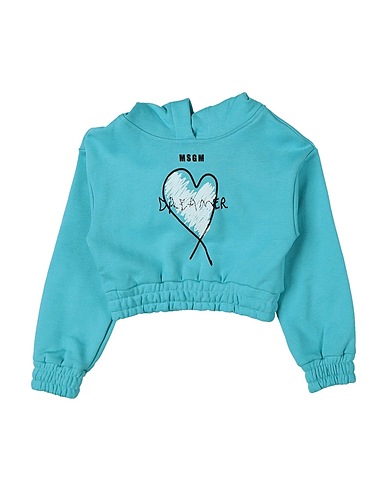 MSGM Hooded track jacket  Sky blue 100% Cotton