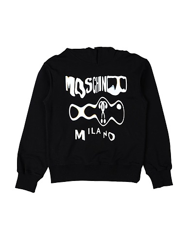 MOSCHINO TEEN Felpa Nero 95% Cotone, 5% Elastan
