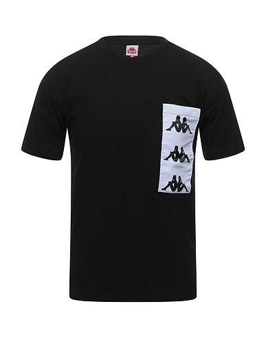 KAPPA T-shirt Black 100% Cotton