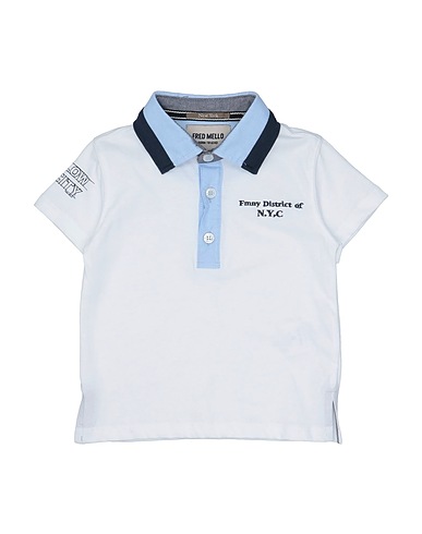 FRED MELLO Polo shirt White 100% Cotton