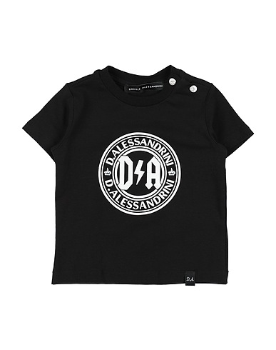 DANIELE ALESSANDRINI T-shirt Black 95% Cotton, 5% Elastane