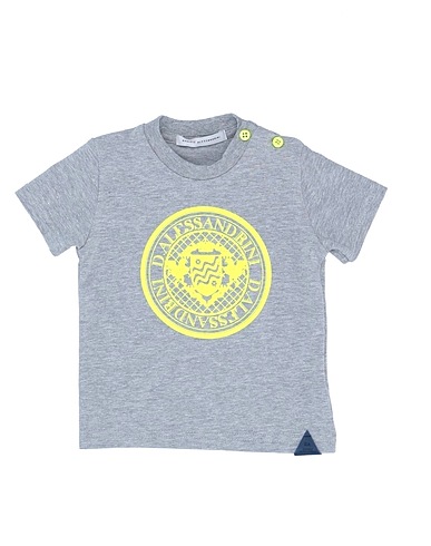 DANIELE ALESSANDRINI T-shirt Grey 90% Cotton, 10% Elastane
