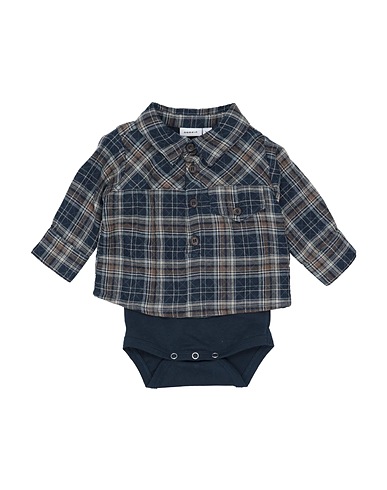 NAME IT® Patterned shirt Midnight blue 100% Organic cotton, Elastane