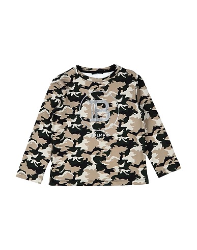 BALMAIN Φούτερ Χακί 100% Βαμβάκι