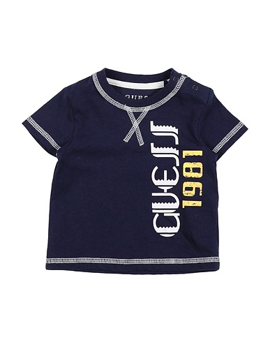 GUESS T-shirt Midnight blue 100% Cotton