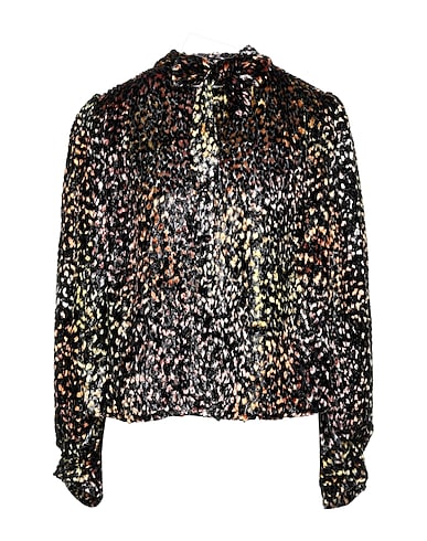 IRO Patterned shirts & blouses Black 55% Viscose, 30% Silk, 15% Fibreglass
