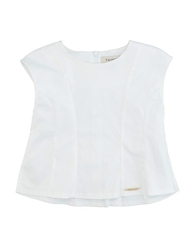TWINSET Top White 97% Cotton, 3% Elastane