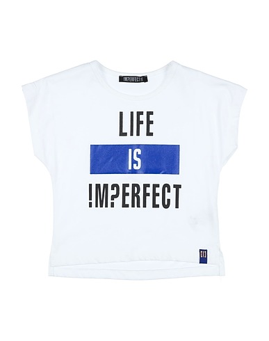 !M?ERFECT T-shirt Bianco 100% Cotone