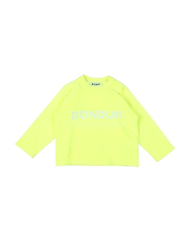 DONDUP Sweatshirt Lime green 100% Cotton, Elastane