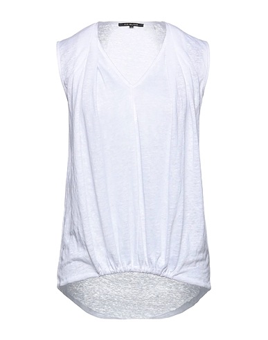 KOBI HALPERIN Maglia Gilet Bianco 100% Lino
