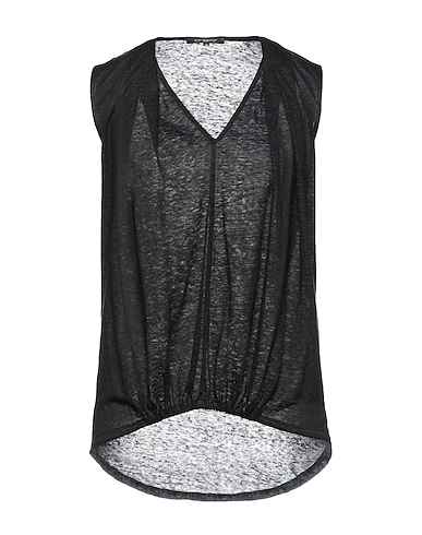 KOBI HALPERIN Maglia Gilet Nero 100% Lino