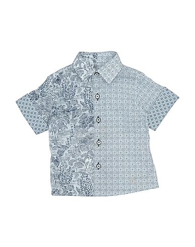 NEILL KATTER Patterned shirt BLU NOTTE 100% Cotton