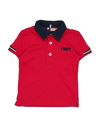 FRED MELLO Polo Rosso 100% Cotone