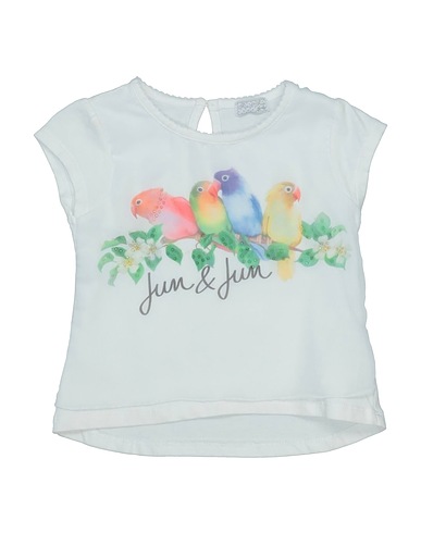 FUN & FUN T-shirt White 95% Cotton, 5% Elastane