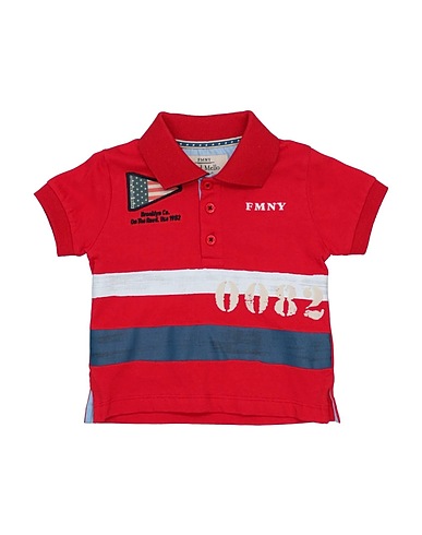 FRED MELLO Poloshirt Rot 100% Baumwolle