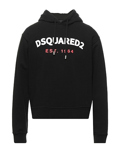 DSQUARED2 Φούτερ Μαύρο 100% Βαμβάκι, Ελαστάνη