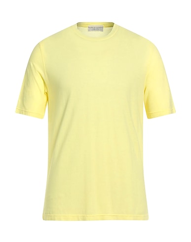 FILIPPO DE LAURENTIIS Camiseta básica Amarillo 100% Algodón