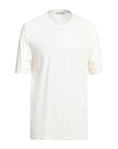 FILIPPO DE LAURENTIIS Basic T-shirt Ivory 100% Cotton