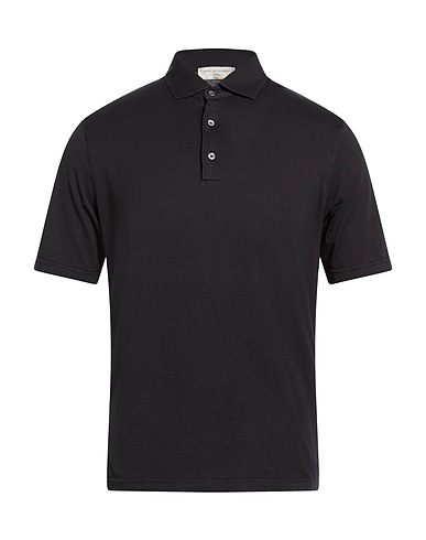 FILIPPO DE LAURENTIIS Polo Nero 100% Cotone