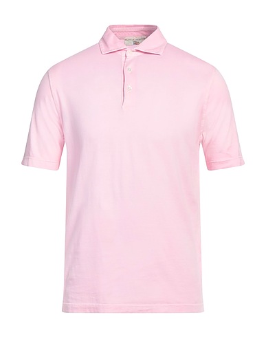 FILIPPO DE LAURENTIIS Polo shirt Light pink 100% Cotton