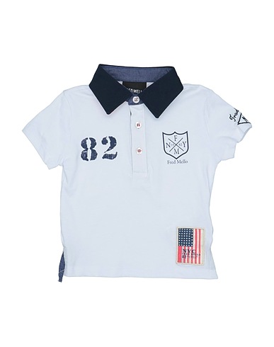 FRED MELLO Polo shirt White 100% Cotton