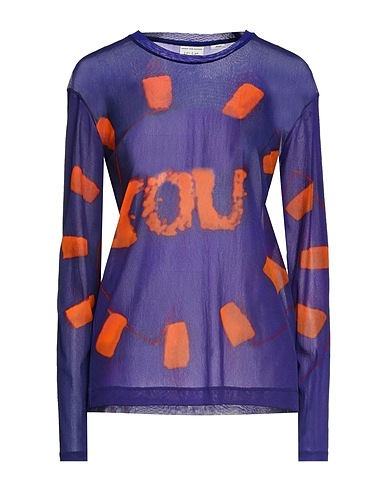 DRIES VAN NOTEN T-shirt LEN LYE Blue 100% Polyamide