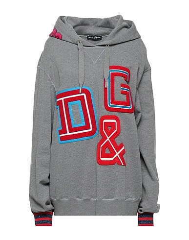DOLCE&GABBANA Hoodie Grau 100% Baumwolle, Acryl, Wolle, Polyester, Polyamid