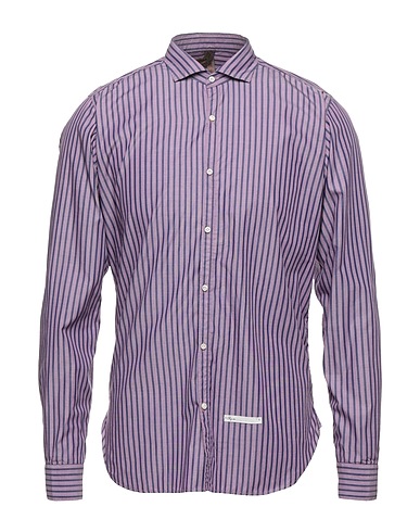 DISCRIMINATIONLESS Camicia a righe Viola 100% Cotone