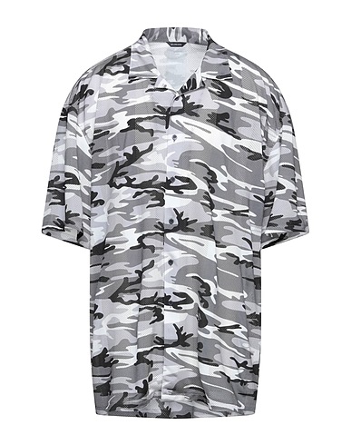 BALENCIAGA Patterned shirt Grey 100% Polyester