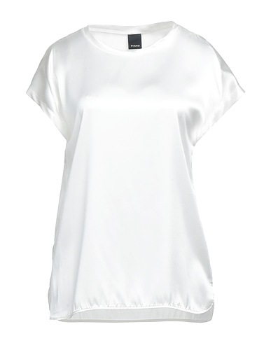 PINKO Top Ivory 95% Silk, 5% Elastane