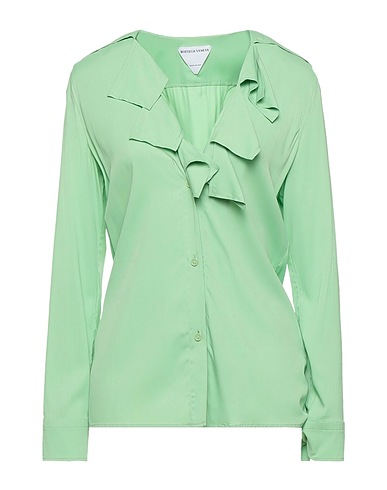 BOTTEGA VENETA Solid colour shirts & blouses Light green 94% Viscose, 6% Elastane