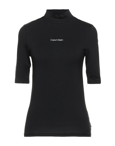 CALVIN KLEIN T-shirt MINI CALVIN 1/2 SLEEVE TOP
 Black 95% Cotton, 5% Elastane
