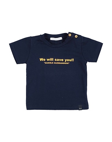 DANIELE ALESSANDRINI T-shirt Midnight blue 100% Polyester