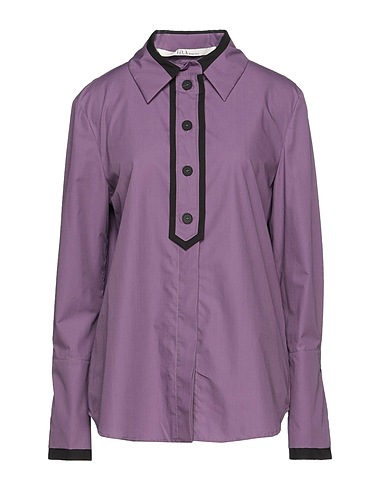 TELA Hemden und Blusen mit Muster Malve 100% Baumwolle