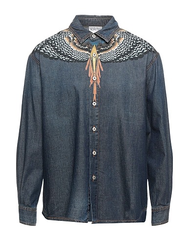 MARCELO BURLON Denim shirt Blue 100% Cotton