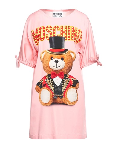 MOSCHINO Short dress Pink 98% Viscose, 2% Other Fibres