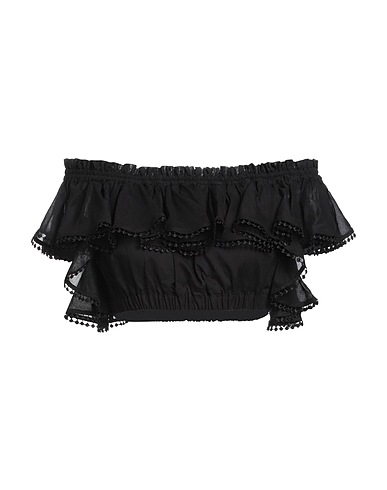 CHARO RUIZ IBIZA Top Black 90% Cotton, 10% Polyester