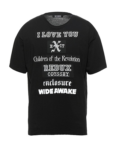 RAF SIMONS T-shirt Black 100% Cotton