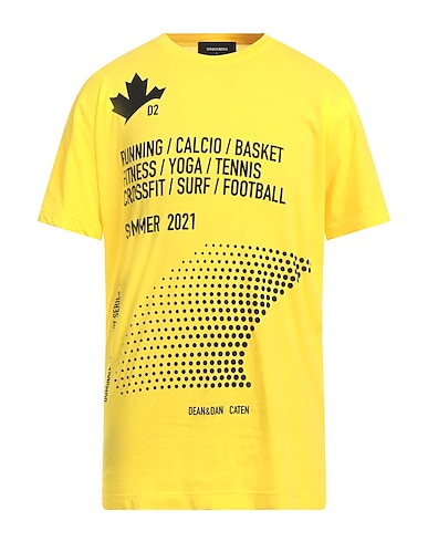 DSQUARED2 T-shirt Giallo 100% Cotone