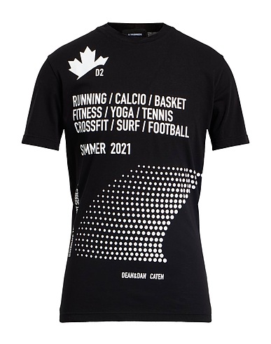 DSQUARED2 T-shirt Noir 100% Coton